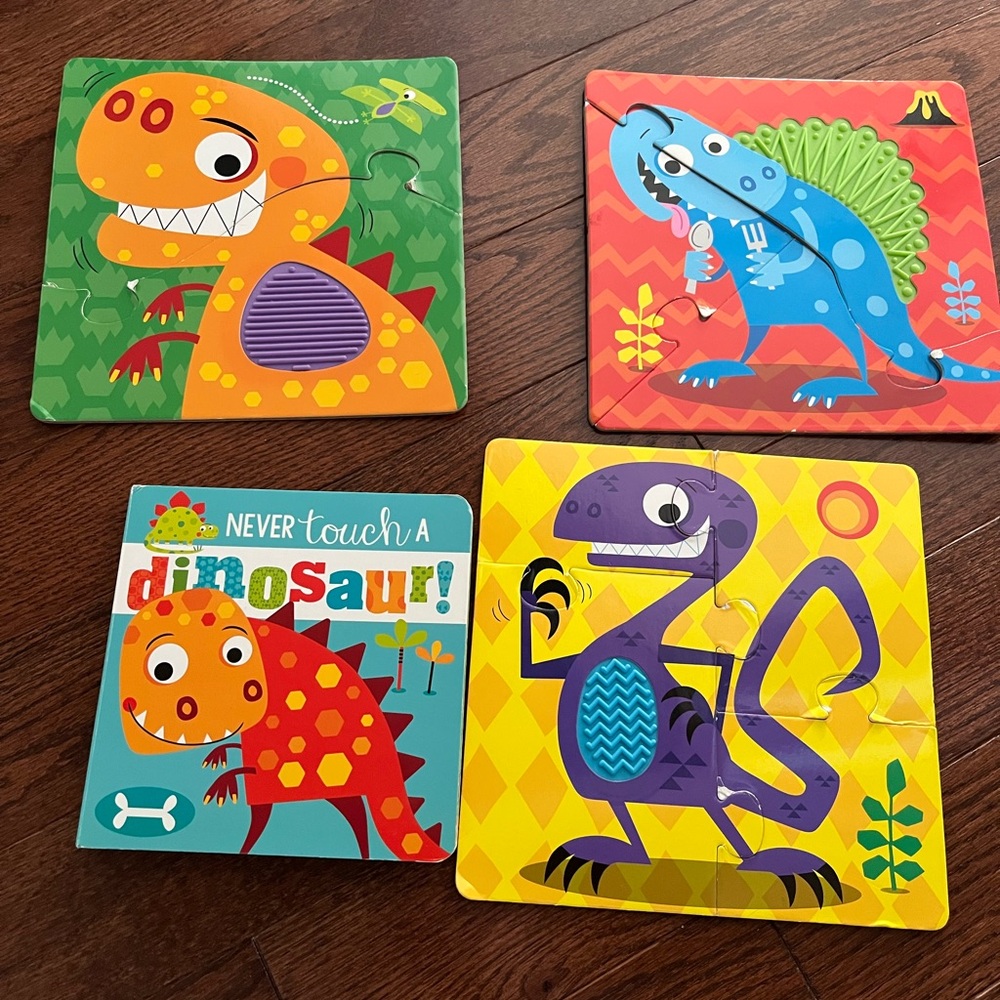 Colorful Dinosaur Puzzle Set for Kids